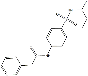 N-{4-[(sec-butylamino)sulfonyl]phenyl}-2-phenylacetamide 结构式