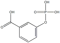 3-(ホスホノオキシ)安息香酸 化学構造式