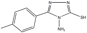 4-amino-5-(4-methylphenyl)-4H-1,2,4-triazol-3-ylhydrosulfide 结构式