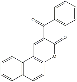 2-benzoyl-3H-benzo[f]chromen-3-one Struktur