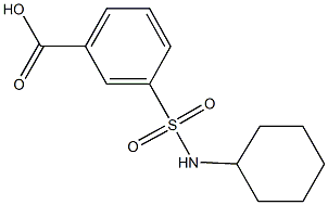 3-[(cyclohexylamino)sulfonyl]benzoic acid Structure