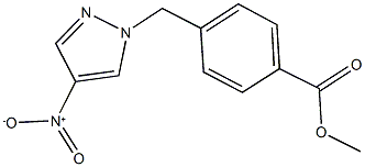 methyl 4-[(4-nitro-1H-pyrazol-1-yl)methyl]benzoate Struktur