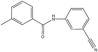 N-(3-cyanophenyl)-3-methylbenzamide Structure