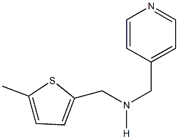 N-[(5-methyl-2-thienyl)methyl]-N-(4-pyridinylmethyl)amine,,结构式