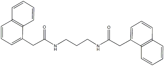 2-(1-naphthyl)-N-{3-[(1-naphthylacetyl)amino]propyl}acetamide Struktur
