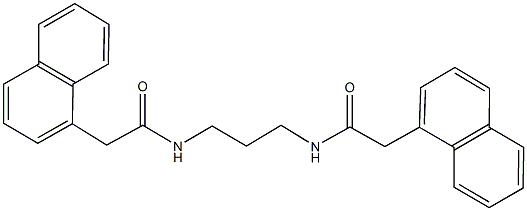 2-(1-naphthyl)-N-{3-[(1-naphthylacetyl)amino]propyl}acetamide,,结构式