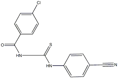  N-(4-chlorobenzoyl)-N'-(4-cyanophenyl)thiourea