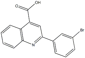 2-(3-bromophenyl)-4-quinolinecarboxylic acid 结构式