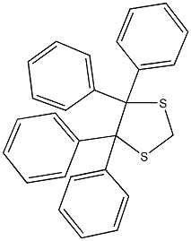 4,4,5,5-tetraphenyl-1,3-dithiolane,,结构式