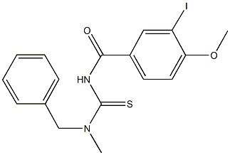 N-benzyl-N'-(3-iodo-4-methoxybenzoyl)-N-methylthiourea Structure