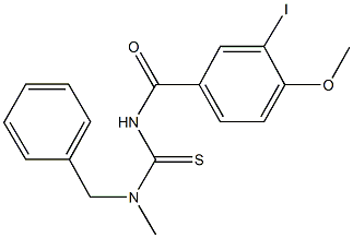 N-benzyl-N'-(3-iodo-4-methoxybenzoyl)-N-methylthiourea 结构式