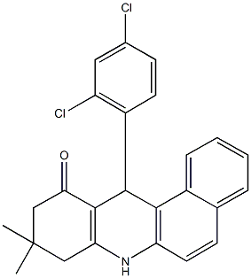 12-(2,4-dichlorophenyl)-9,9-dimethyl-8,9,10,12-tetrahydrobenzo[a]acridin-11(7H)-one Struktur