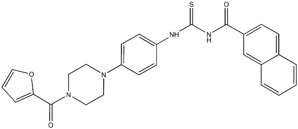 N-{4-[4-(2-furoyl)-1-piperazinyl]phenyl}-N'-(2-naphthoyl)thiourea