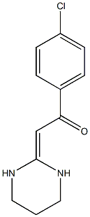1-(4-chlorophenyl)-2-tetrahydro-2(1H)-pyrimidinylideneethanone Struktur