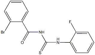 N-(2-bromobenzoyl)-N'-(2-fluorophenyl)thiourea,,结构式