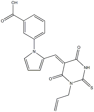  3-{2-[(1-allyl-4,6-dioxo-2-thioxotetrahydro-5(2H)-pyrimidinylidene)methyl]-1H-pyrrol-1-yl}benzoic acid