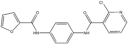 2-chloro-N-[4-(2-furoylamino)phenyl]nicotinamide