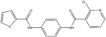 2-chloro-N-[4-(2-furoylamino)phenyl]nicotinamide Structure