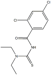 N'-(2,4-dichlorobenzoyl)-N,N-diethylthiourea Structure