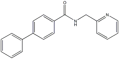 N-(2-pyridinylmethyl)[1,1'-biphenyl]-4-carboxamide Struktur