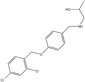 1-({4-[(2,4-dichlorobenzyl)oxy]benzyl}amino)-2-propanol Struktur