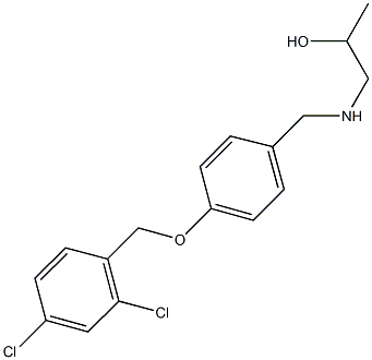 1-({4-[(2,4-dichlorobenzyl)oxy]benzyl}amino)-2-propanol Structure