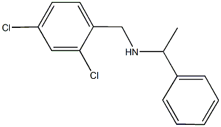 N-(2,4-dichlorobenzyl)-N-(1-phenylethyl)amine Structure