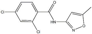 2,4-dichloro-N-(5-methyl-3-isoxazolyl)benzamide Struktur