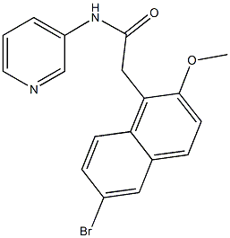  2-(6-bromo-2-methoxy-1-naphthyl)-N-(3-pyridinyl)acetamide