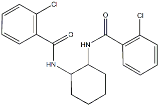 2-chloro-N-{2-[(2-chlorobenzoyl)amino]cyclohexyl}benzamide,,结构式