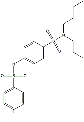 N,N-dibutyl-4-{[(4-methylphenyl)sulfonyl]amino}benzenesulfonamide Structure