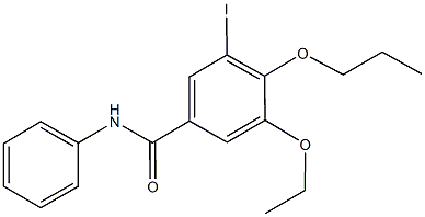 3-ethoxy-5-iodo-N-phenyl-4-propoxybenzamide Struktur