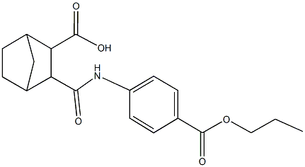 3-{[4-(propoxycarbonyl)anilino]carbonyl}bicyclo[2.2.1]heptane-2-carboxylic acid