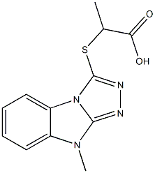 2-[(9-methyl-9H-[1,2,4]triazolo[4,3-a]benzimidazol-3-yl)sulfanyl]propanoic acid