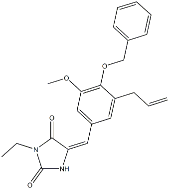 5-[3-allyl-4-(benzyloxy)-5-methoxybenzylidene]-3-ethyl-2,4-imidazolidinedione
