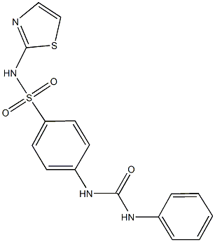 4-[(anilinocarbonyl)amino]-N-(1,3-thiazol-2-yl)benzenesulfonamide Structure