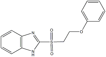 1H-benzimidazol-2-yl 2-phenoxyethyl sulfone Structure
