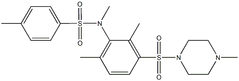 N-{2,6-dimethyl-3-[(4-methyl-1-piperazinyl)sulfonyl]phenyl}-N,4-dimethylbenzenesulfonamide