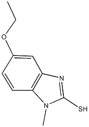 5-ethoxy-1-methyl-1H-benzimidazole-2-thiol 化学構造式