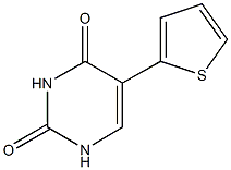 5-(2-thienyl)-2,4(1H,3H)-pyrimidinedione,,结构式