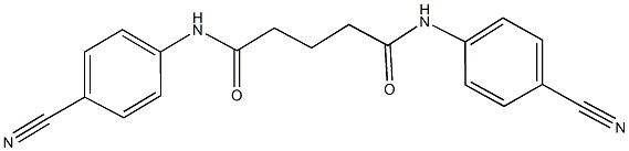 N~1~,N~5~-bis(4-cyanophenyl)pentanediamide Structure