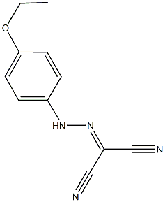 2-[(4-ethoxyphenyl)hydrazono]malononitrile Structure