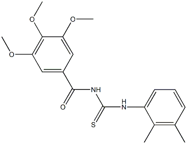 N-(2,3-dimethylphenyl)-N'-(3,4,5-trimethoxybenzoyl)thiourea Structure