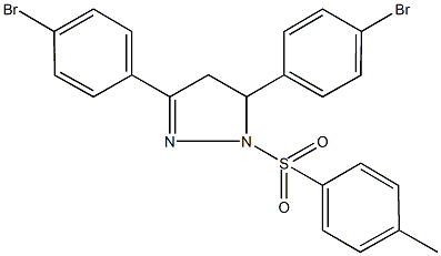 3,5-bis(4-bromophenyl)-1-[(4-methylphenyl)sulfonyl]-4,5-dihydro-1H-pyrazole