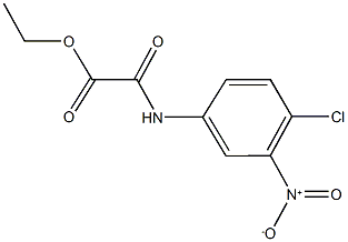 ethyl {4-chloro-3-nitroanilino}(oxo)acetate Struktur