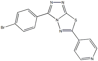 3-(4-bromophenyl)-6-(4-pyridinyl)[1,2,4]triazolo[3,4-b][1,3,4]thiadiazole