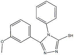 5-(3-methoxyphenyl)-4-phenyl-4H-1,2,4-triazol-3-yl hydrosulfide Struktur