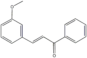 3-(3-methoxyphenyl)-1-phenyl-2-propen-1-one 化学構造式