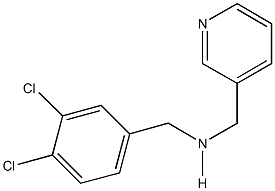 N-(3,4-dichlorobenzyl)-N-(3-pyridinylmethyl)amine 化学構造式