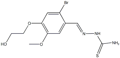  2-bromo-4-(2-hydroxyethoxy)-5-methoxybenzaldehyde thiosemicarbazone